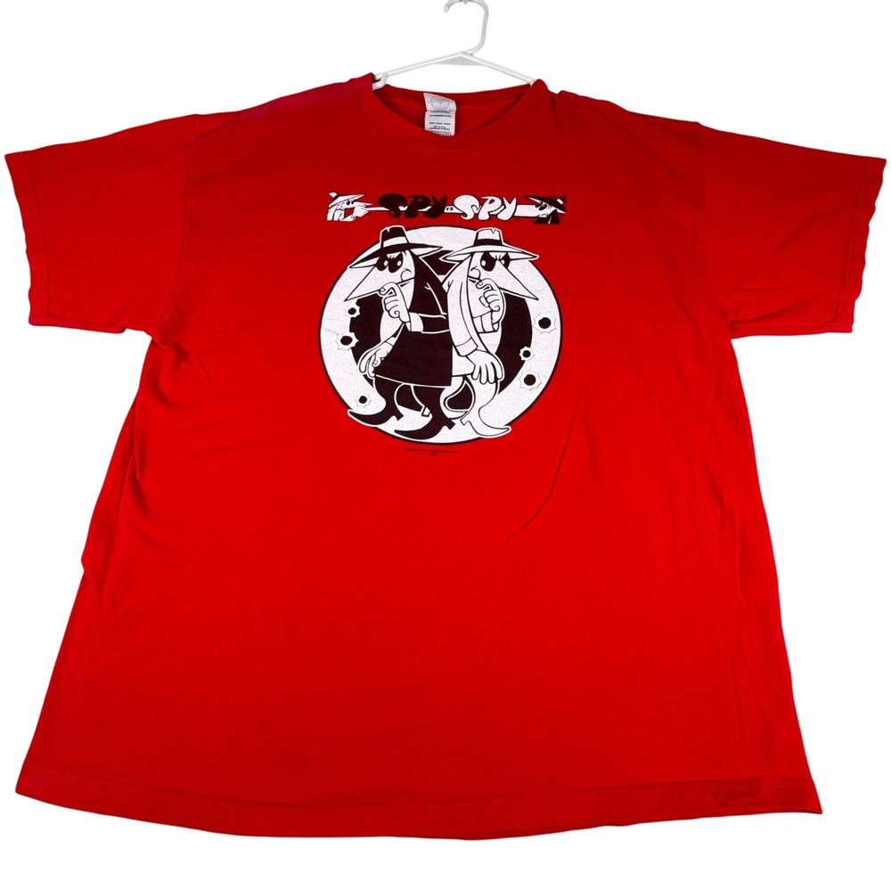 Vintage Spy vs Spy Mad Magazine T-Shirt Red Delta Pro Weight XL